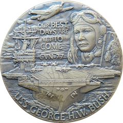 Challenge Coin - USS George H.W. Bush CVN 77