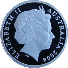 1 Dollar - Elizabeth II 4th Portrait - Masterpieces in Silver - Wombat Dollar