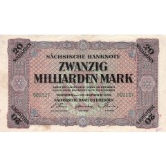 20 000 000 000 Mark Sächsische Bank