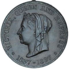 Medalet - Victoria Diamond Jubilee; Bath, bronze
