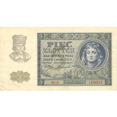 5 Zlotys German occupation