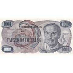 1000 Schillings Viktor Kaplan, small type