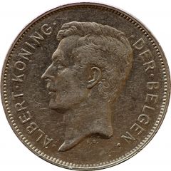4 Belga / 20 Francs - Albert I Dutch text