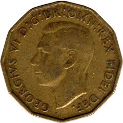 3 Pence - George VI without `IND:IMP`