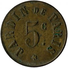 5 centimes Jardin de Paris - Paris 75