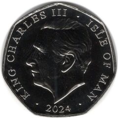50 Pence - Charles III D-Day Naval Shelling