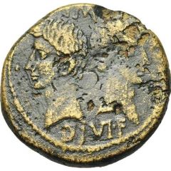 Dupondius - Agrippa and Augustus IMP DIVI F, Arausio