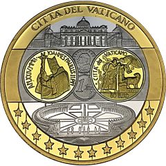 Medal - European Currency Vatican 50 Euro 2002