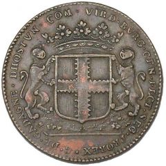 Jeton - Louis XIV - États de Bourgogne - G. de Gadagne d’Hostun, élu de la noblesse 1er type