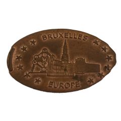 Bruxelles Europe - Pièce écrasée