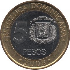 5 Pesos magnetic