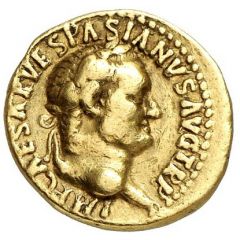 Aureus - Vespasian, Titus, and Domitian TITVS ET DOMITIANVS PRINC IVVEN