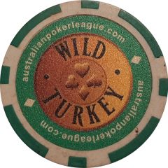 Token/Chip - Wild Turkey - Green
