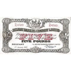 5 Pounds Belfast Banking Company