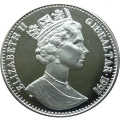 1 Crown - Elizabeth II Long-jump