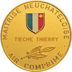 Maitrise neuchâteloise compressed air, gilded bronze