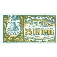 25 Céntimos Yecla