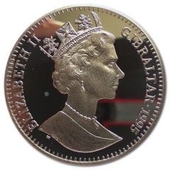 1 Crown - Elizabeth II Barbary Ape, Silver Proof