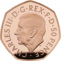 50 Pence - Charles III Life and legacy of the Queen, Gold Proof
