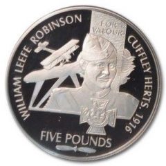 5 Pounds - Elizabeth II Victoria Cross - William Leefe Robinson