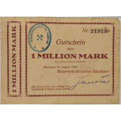 1 000 000 Mark Hausham, Bergwerksdirektion