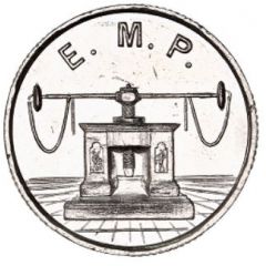 Essai de frappe de 10 francs Jimenez, grand module, cinq séries de cannelures