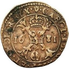1/2 Liard `Gigot` - Charles II Early type