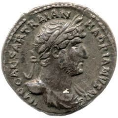 Denarius - Hadrian P M TR P COS III FEL P R, Felicitas