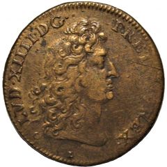 Jeton - Louis XIV - Chambre aux Deniers Haec Meta Laborum