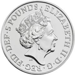 5 Pounds - Elizabeth II 5th portrait, World War II