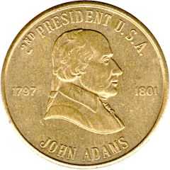 Token - Reader`s Digest History of U.S. Presidents John Adams