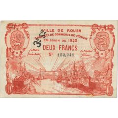 2 Francs - Ville et Chambre de Commerce de Rouen [76]