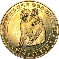 Monnaie de Paris Tourist Token - Kintzheim La Montagne des Singes