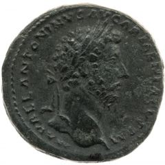 Sestertius - Marcus Aurelius VICT AVG TR POT XX IMP III COS III S C, Victory