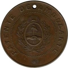 10 Pesos - Patente de ambulante