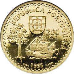 200 Escudos Solor e Timor, Gold