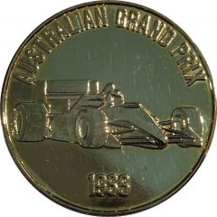 Medal - Australian Formula 1- Adelaide Alive! Tourist Souvenir