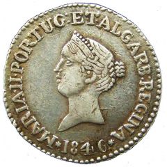 RUPIA - Maria II Small bust, Goa Mint