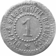 1 Pfennigs - Braubach Blei- and Silberhütte