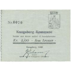 5 Kroner Kongsberg Municipality