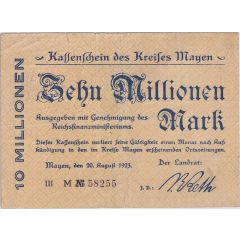 10 000 000 Mark Kreis Mayen