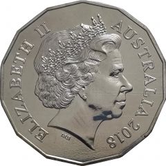 50 Cents - Elizabeth II 4th Portrait - Year of the Dog