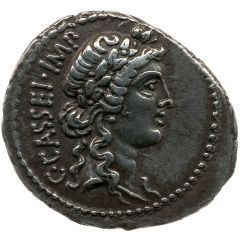 Denarius - Cassius C•CASSEI•IMP / M•SERVILIVS LEG