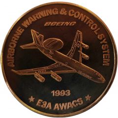 Boeing Employees Coin Club E3A AWACS - bronze