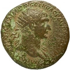Dupondius - Trajan S P Q R OPTIMO PRINCIPI S C, Jupiter and Victory