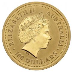 100 Dollars - Elizabeth II 4th Portrait - Kangaroo - Gold Bullion Coin