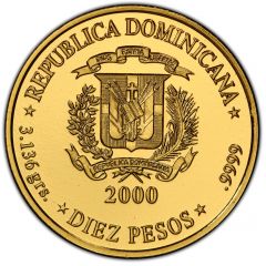 10 Pesos Catedral de Santo Domingo