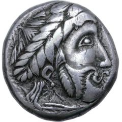 Tetradrachm Verkehrter Lorbeerkranz Type
