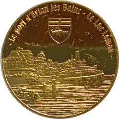 Jeton touristique - Atelier des Trésors - Le port d`Evian-les-Bains - Le lac Léman