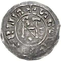 Denier - Stephen VI and emperor Arnulf